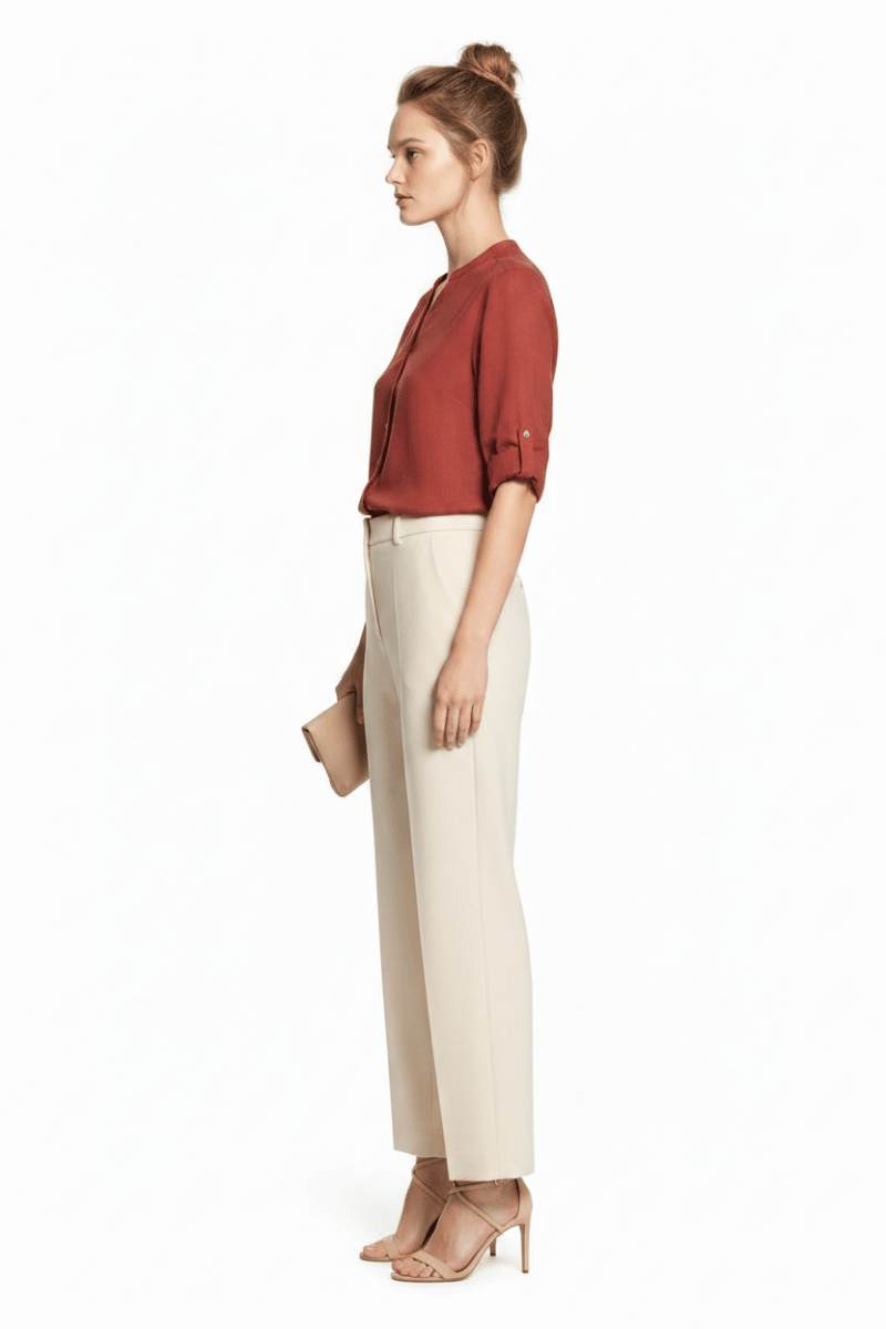 Cartoon Bluse Kurz 3/4 Arm in der Farbe Rot