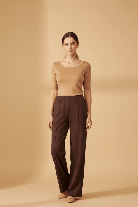 Cartoon Hose Casual 1/1 Länge Black Coffee