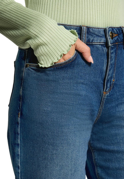 Cartoon Hose Jeans 1/1 Länge Dark Blue Denim