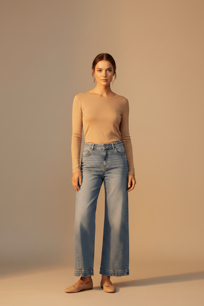Cartoon Hose Jeans 1/1 Länge Middle Blue Denim