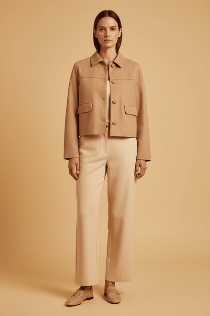 Cartoon Jacke Casual in der Farbe Sand