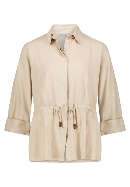 Cartoon Jacke Kurzarm in der Farbe Beige
