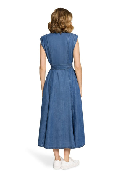 Cartoon Jeans Kleid Kurz 1/2 Arm in der Farbe Blau