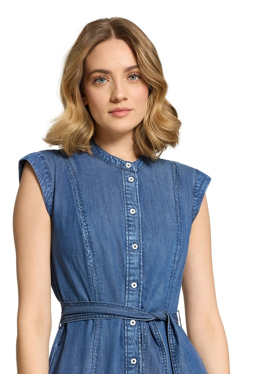 Cartoon Jeans Kleid Kurz 1/2 Arm in der Farbe Blau