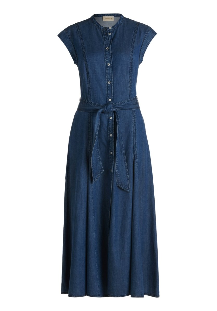 Cartoon Jeans Kleid Kurz 1/2 Arm in der Farbe Blau