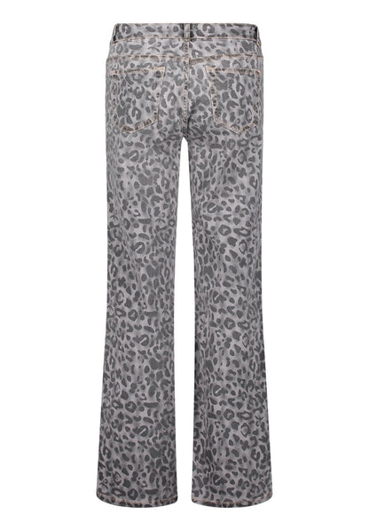 Cartoon Jeans mit Animal Print in der Farbe Grau