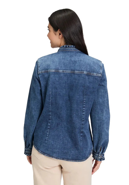 Cartoon Jeansbluse Dark Blue Denim