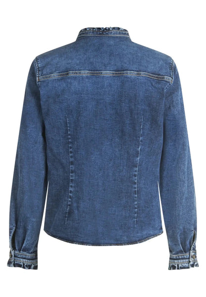 Cartoon Jeansbluse Dark Blue Denim