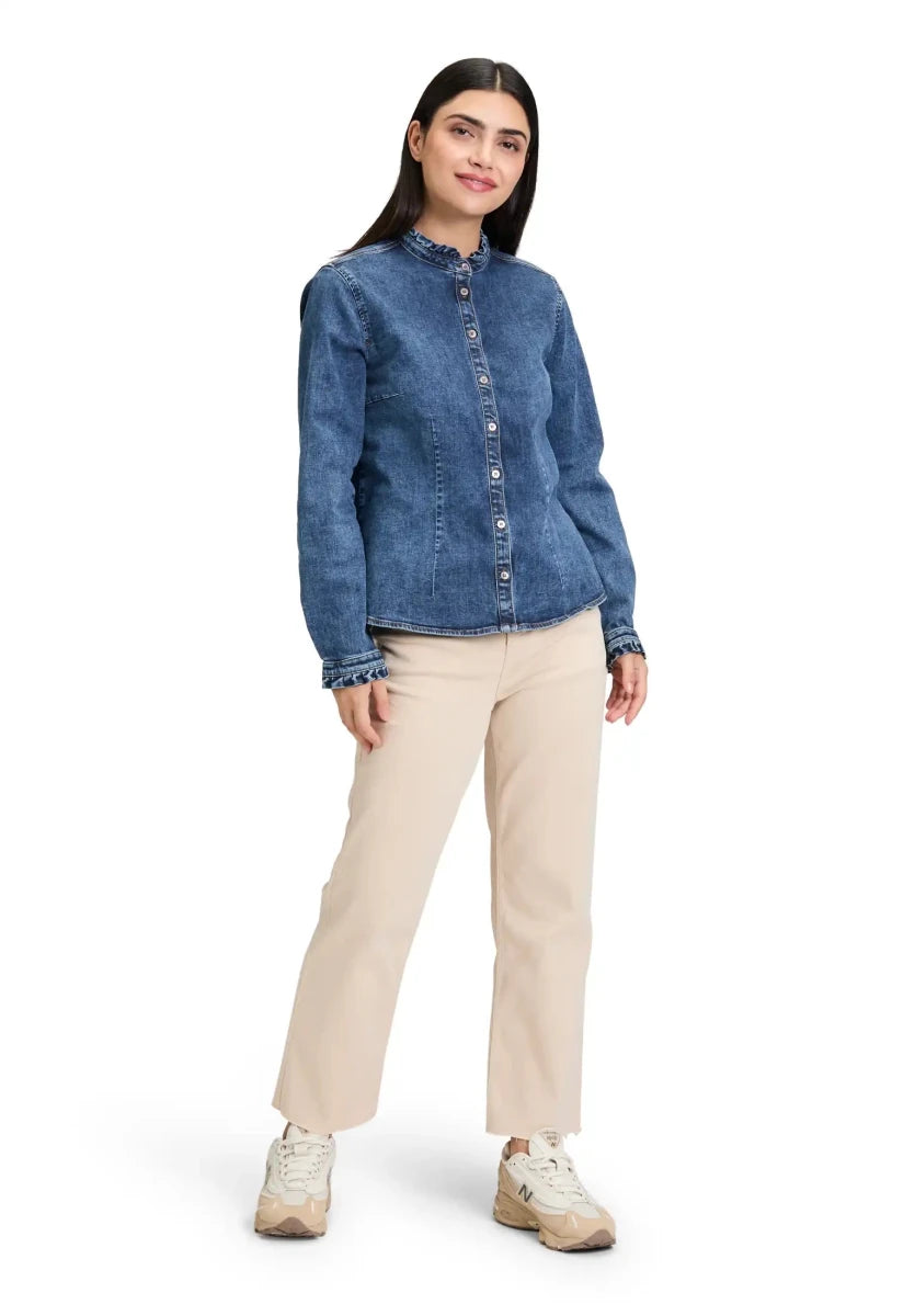 Cartoon Jeansbluse Dark Blue Denim