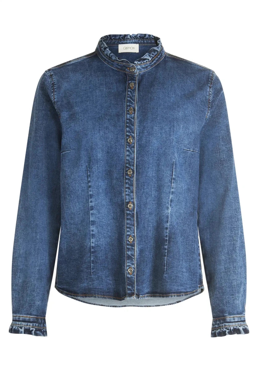 Cartoon Jeansbluse Dark Blue Denim