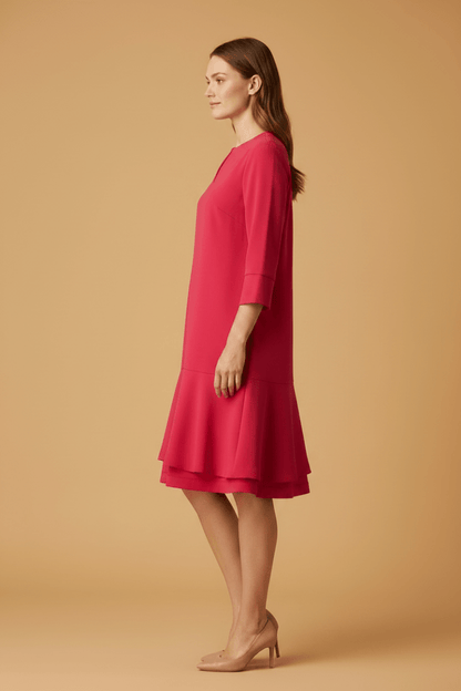 Cartoon Kleid in der Farbe Rot