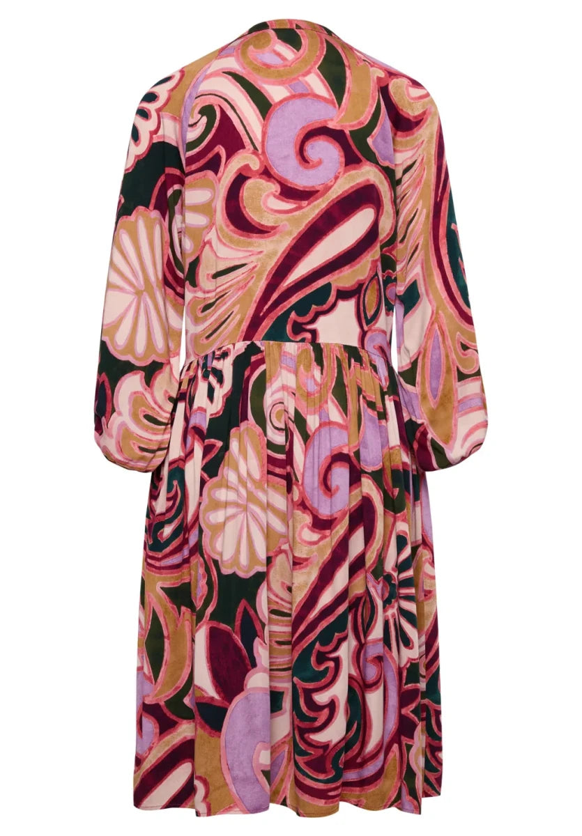 Cartoon Kleid in der Farbe Violett/Rosa