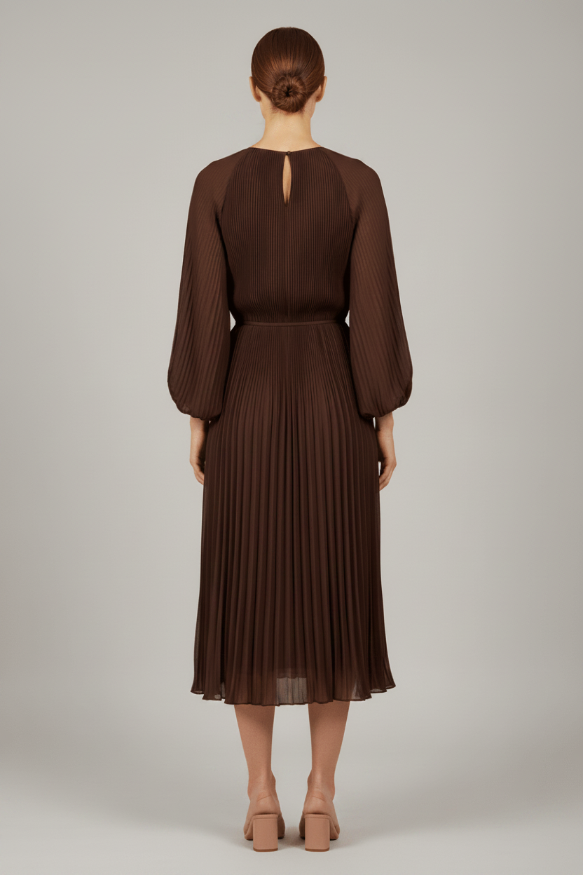 Cartoon Kleid Kurz 1/1 Arm in der Farbe Braun