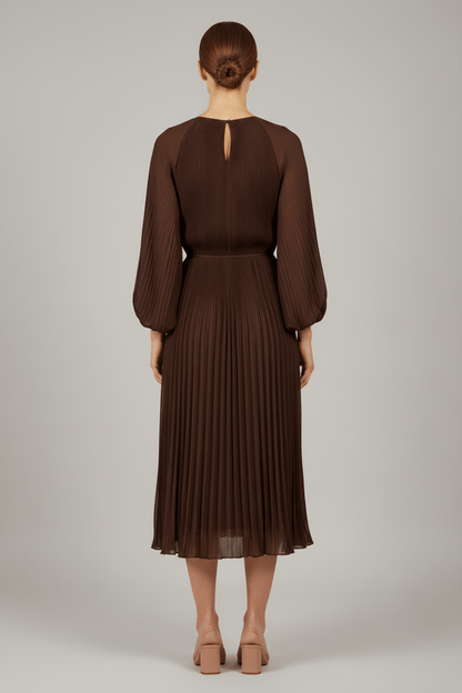 Cartoon Kleid Kurz 1/1 Arm in der Farbe Braun