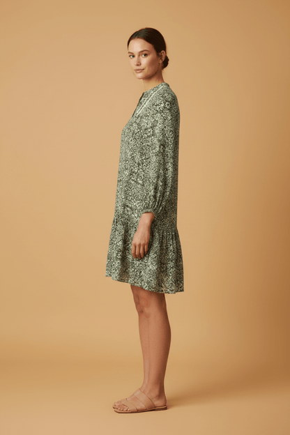 Cartoon Kleid Kurz 1/1 Arm in der Farbe Green