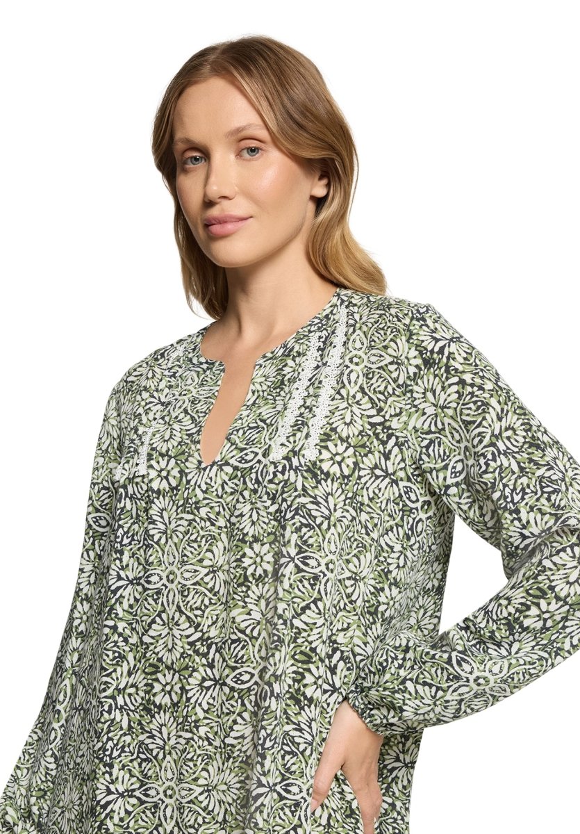 Cartoon Kleid Kurz 1/1 Arm in der Farbe Green