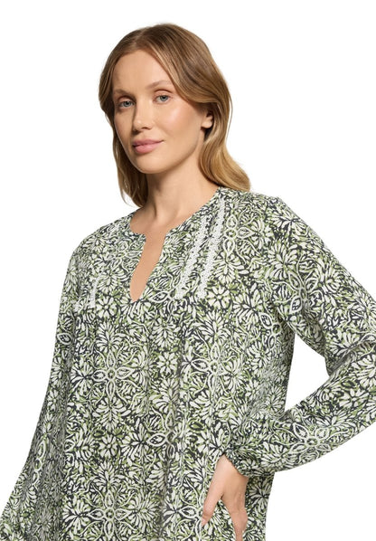 Cartoon Kleid Kurz 1/1 Arm in der Farbe Green