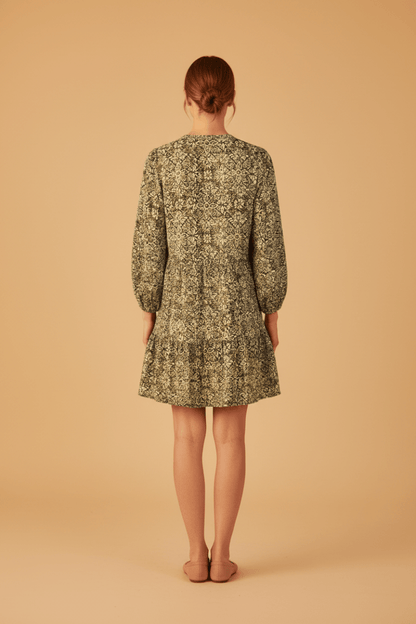 Cartoon Kleid Kurz 1/1 Arm in der Farbe Green