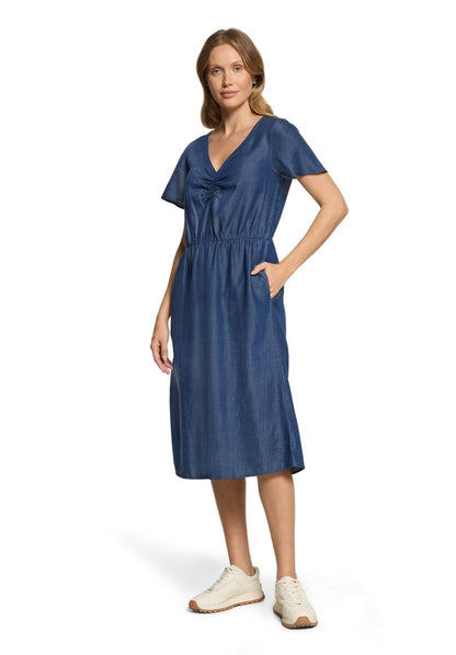Cartoon Kleid Kurz 1/2 Arm in der Farbe Blau