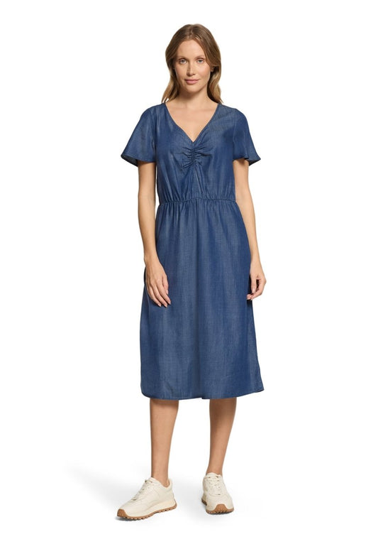 Cartoon Kleid Kurz 1/2 Arm in der Farbe Blau