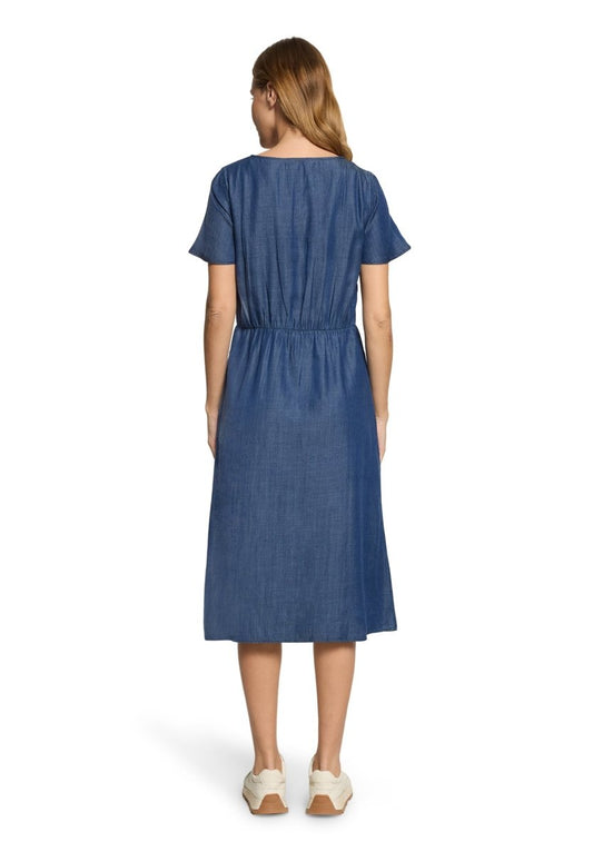 Cartoon Kleid Kurz 1/2 Arm in der Farbe Blau