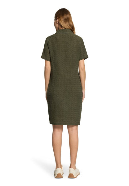 Cartoon Kleid Kurz 1/2 Arm in der Farbe Oliv