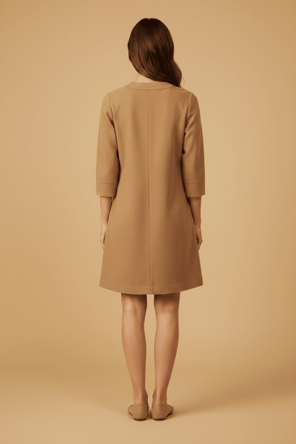 Cartoon Kleid Kurz 3/4 Arm Tiger's Eye