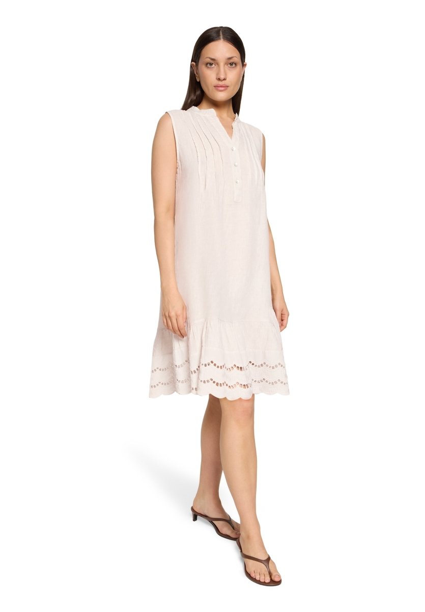 Cartoon Kleid Kurz ohne Arm in der Farbe Beige