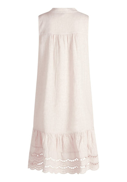 Cartoon Kleid Kurz ohne Arm in der Farbe Beige