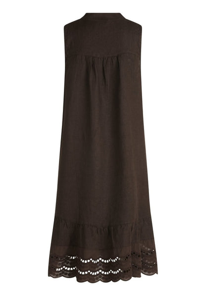 Cartoon Kleid Kurz ohne Arm in der Farbe Black