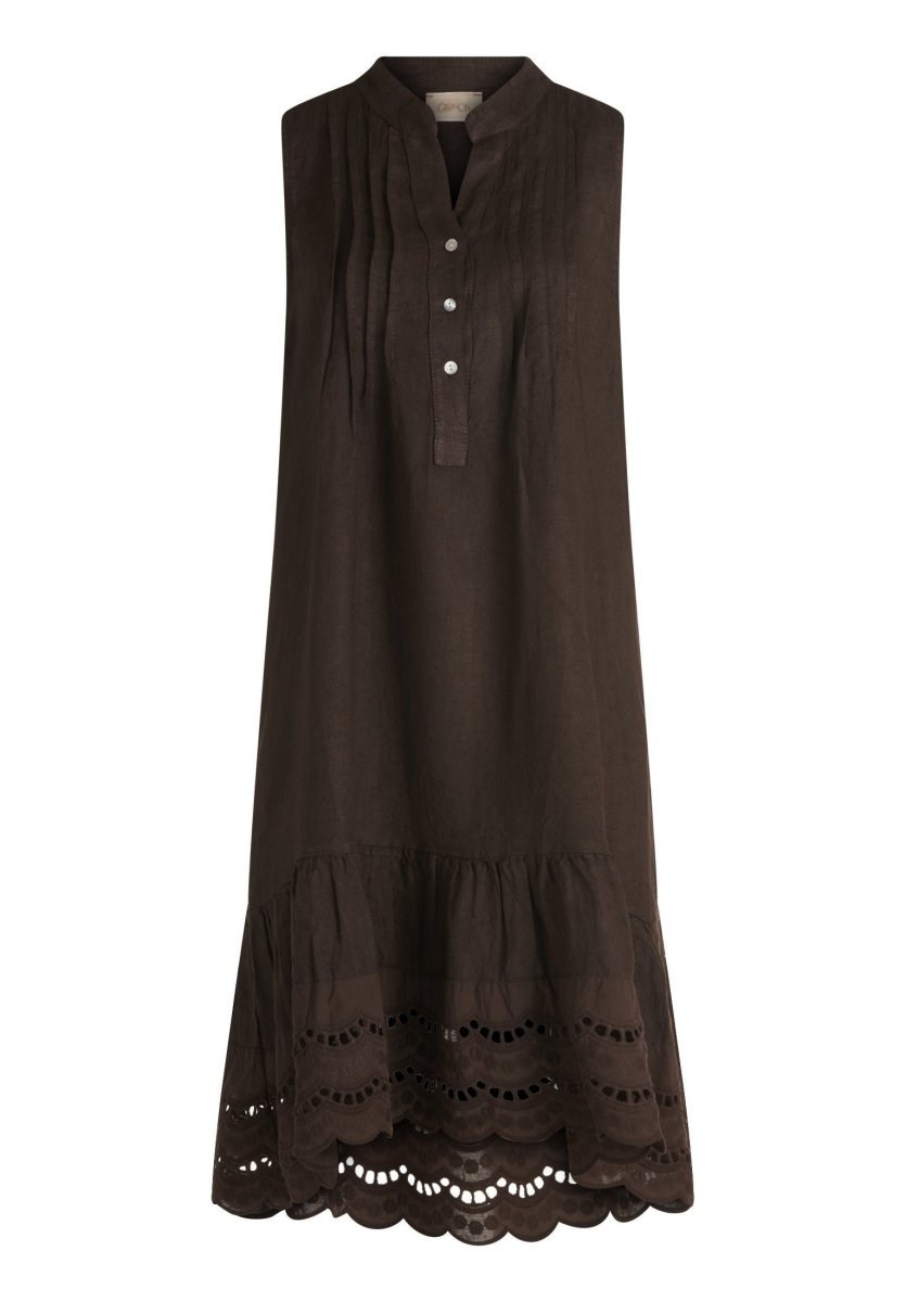 Cartoon Kleid Kurz ohne Arm in der Farbe Black