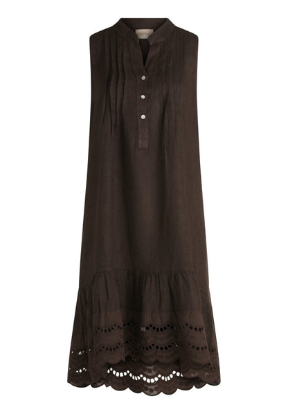 Cartoon Kleid Kurz ohne Arm in der Farbe Black
