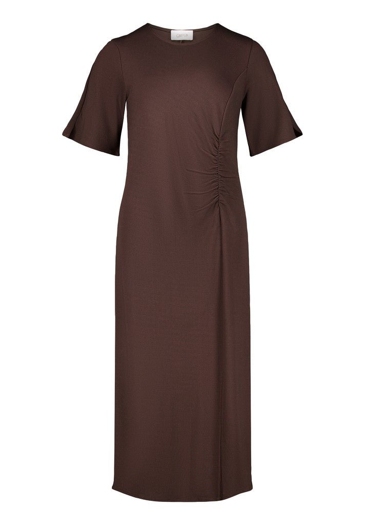 Cartoon Kleid Lang 1/2 Arm Black Coffee