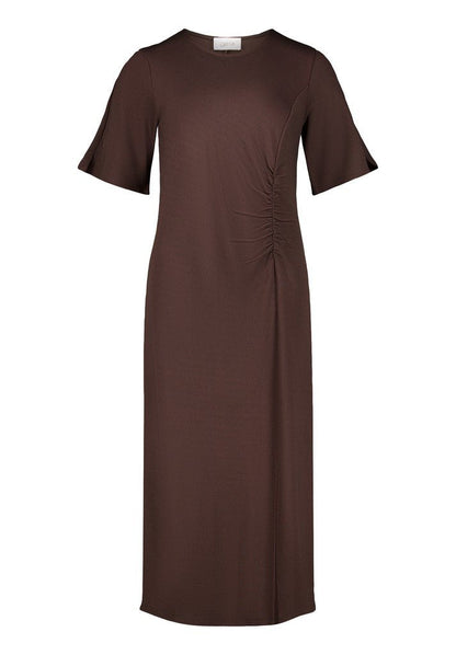 Cartoon Kleid Lang 1/2 Arm Black Coffee