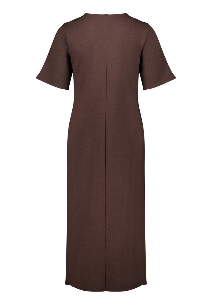 Cartoon Kleid Lang 1/2 Arm Black Coffee