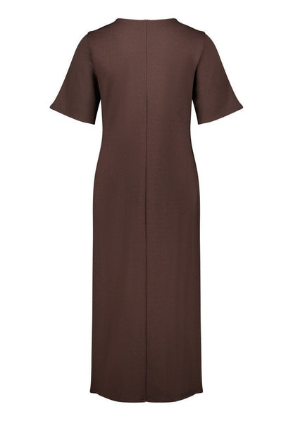 Cartoon Kleid Lang 1/2 Arm Black Coffee