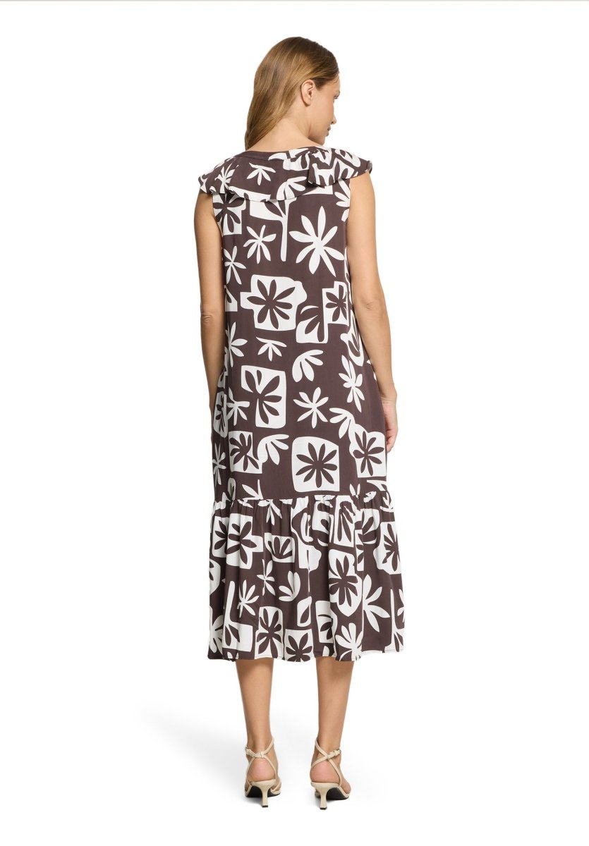 Cartoon Kleid Lang 1/2 Arm in der Farbe Braun