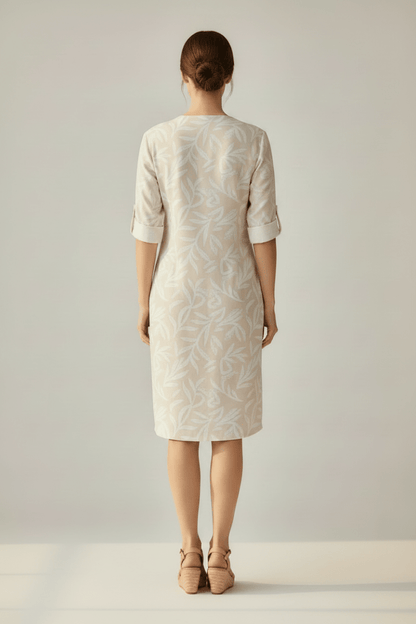 Cartoon Kleid Lang in der Farbe Beige