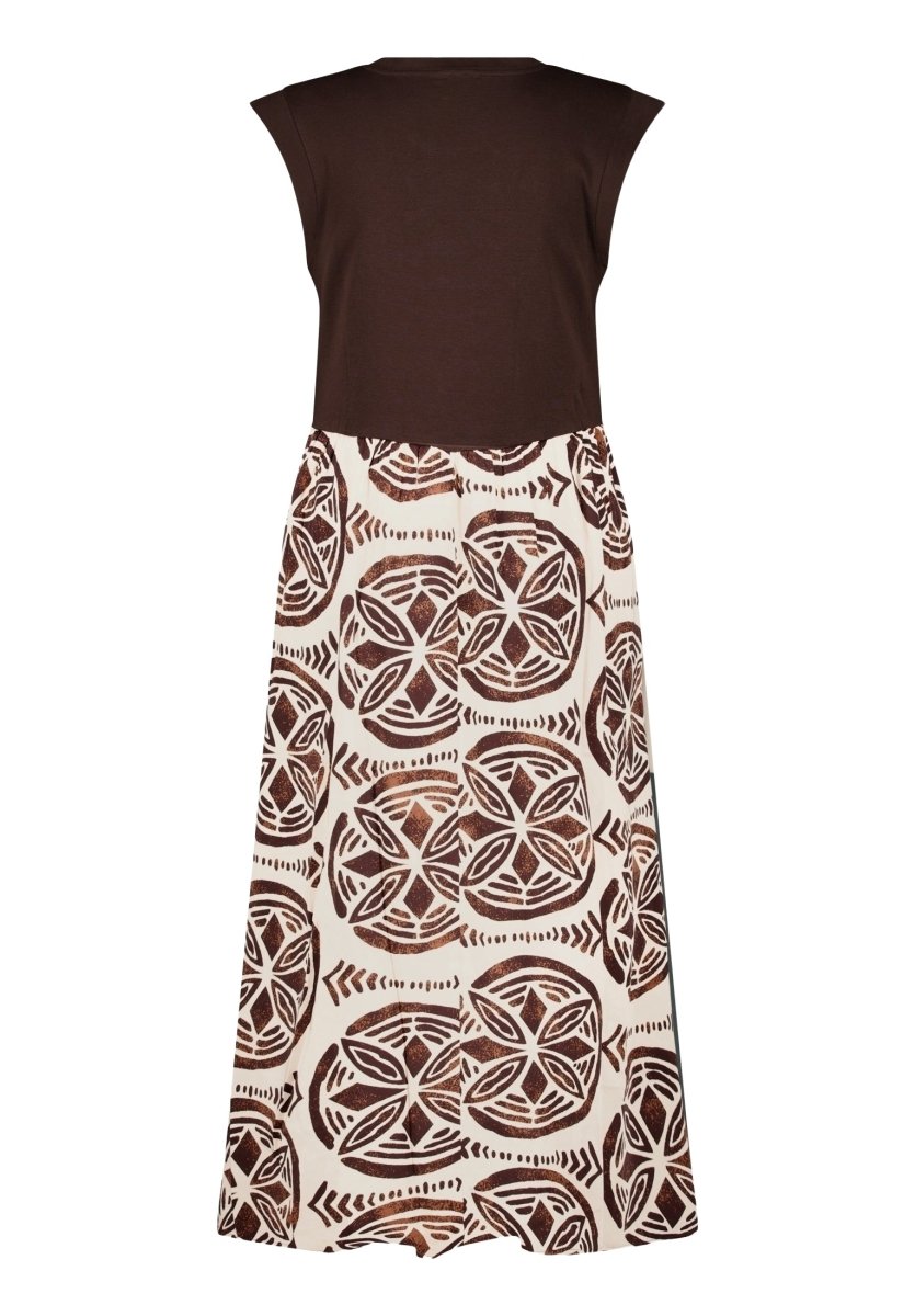 Cartoon Kleid Lang in der Farbe Braun