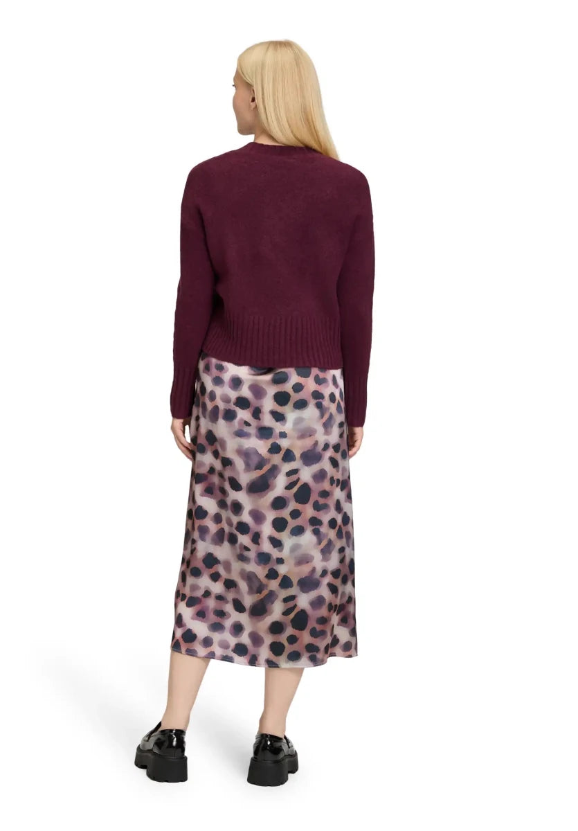 Cartoon Kleid mit abnehmbarem Oberteil in der Farbe Taupe/Violet