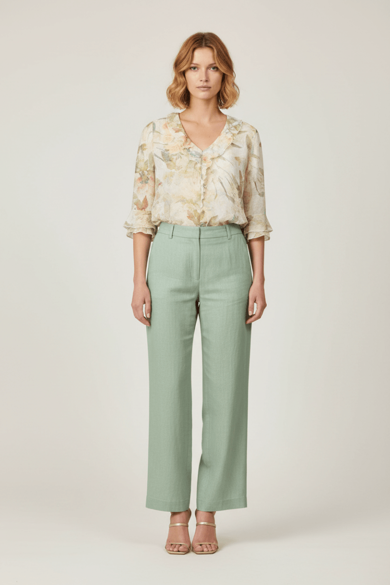 Cartoon Kurzbluse in der Farbe Cream/ Apricot