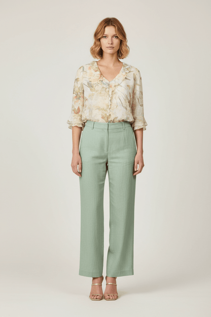 Cartoon Kurzbluse in der Farbe Cream/ Apricot