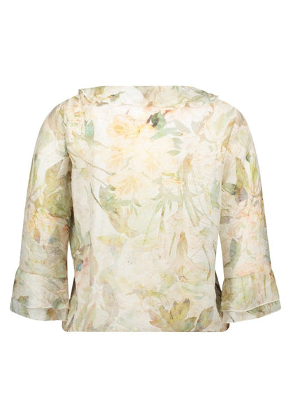 Cartoon Kurzbluse in der Farbe Cream/ Apricot
