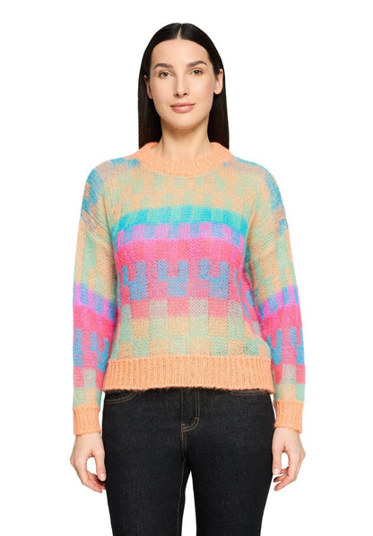 Cartoon Pullover in der Farbe Bunt