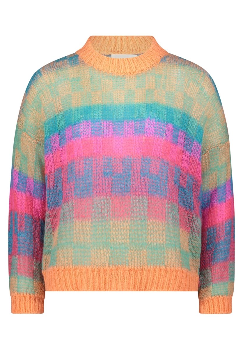 Cartoon Pullover in der Farbe Bunt