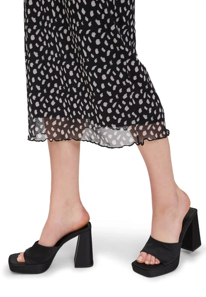 Cartoon Rock gefüttert lang Schwarz