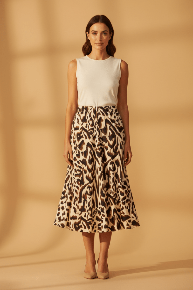 Cartoon Rock Lang Casual Animal Print
