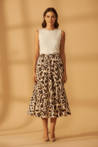 Cartoon Rock Lang Casual Animal Print