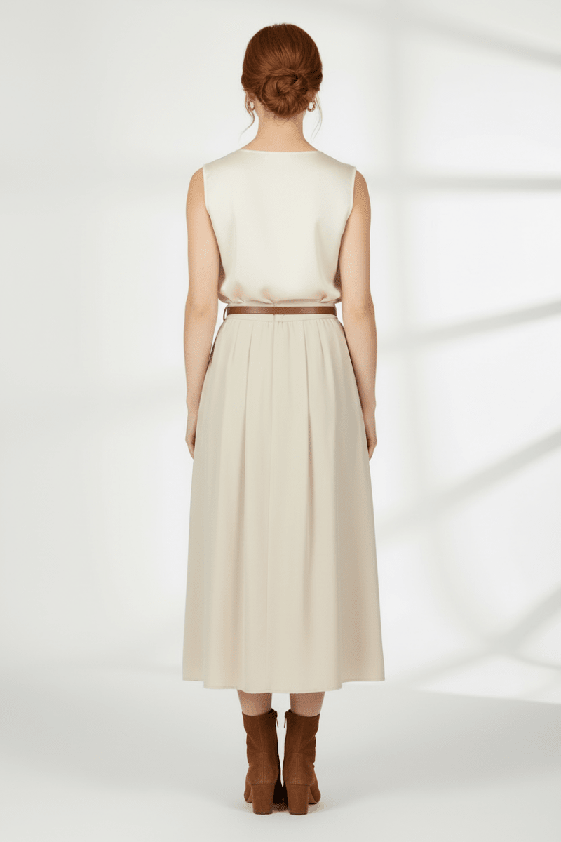 Cartoon Rock Lang Casual in der Farbe Beige
