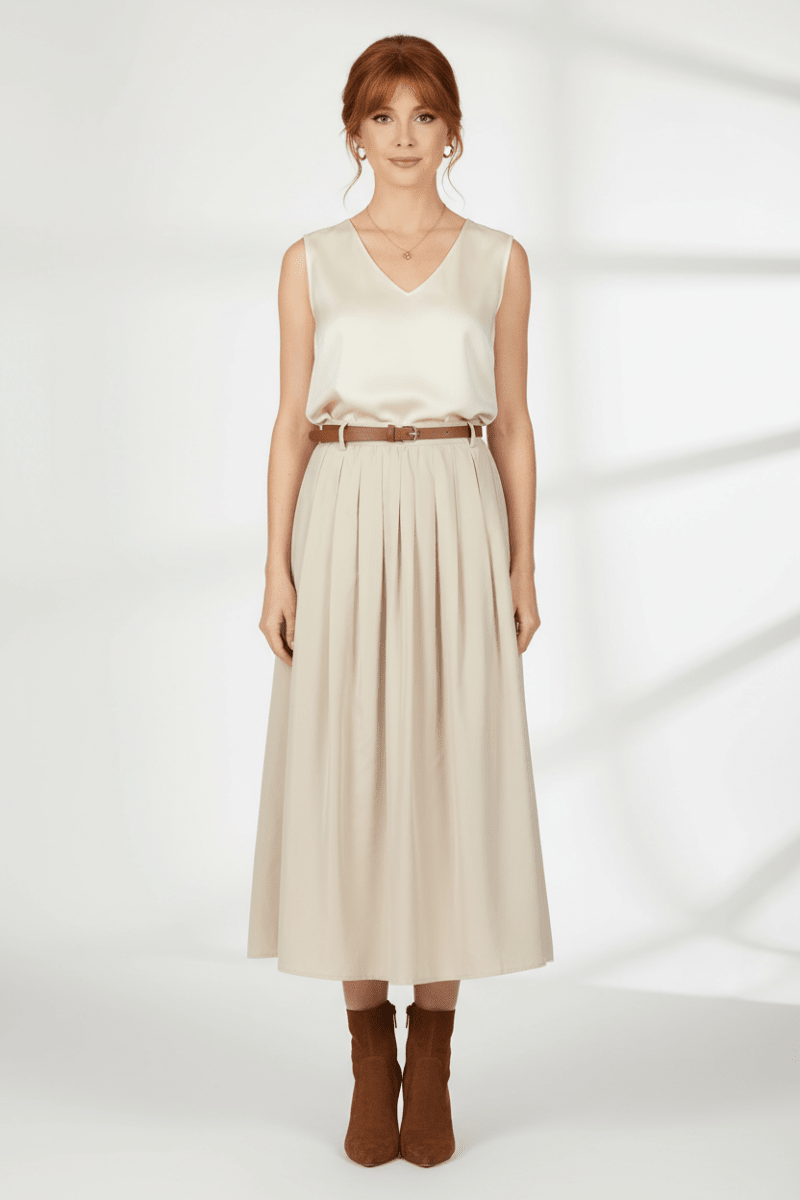 Cartoon Rock Lang Casual in der Farbe Beige